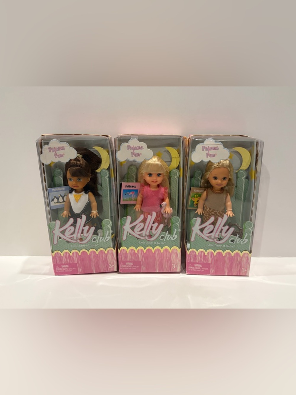 2004 Kelly Club Pajama Fun dolls - set of 3